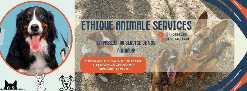 ETHIQUE ANIMALE SERVICES FUVEAU TOILETTEUR CHIENS CHATS NAC PENSION CANINE PETHOTEL GARDE DE CHAT GARDE DE LAPINS CROQUETTES DE QUALITE AIX MARSEILLE AUBAGNE