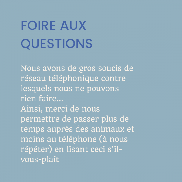 La foire aux questions concernant la pension pour animaux à Fuveau